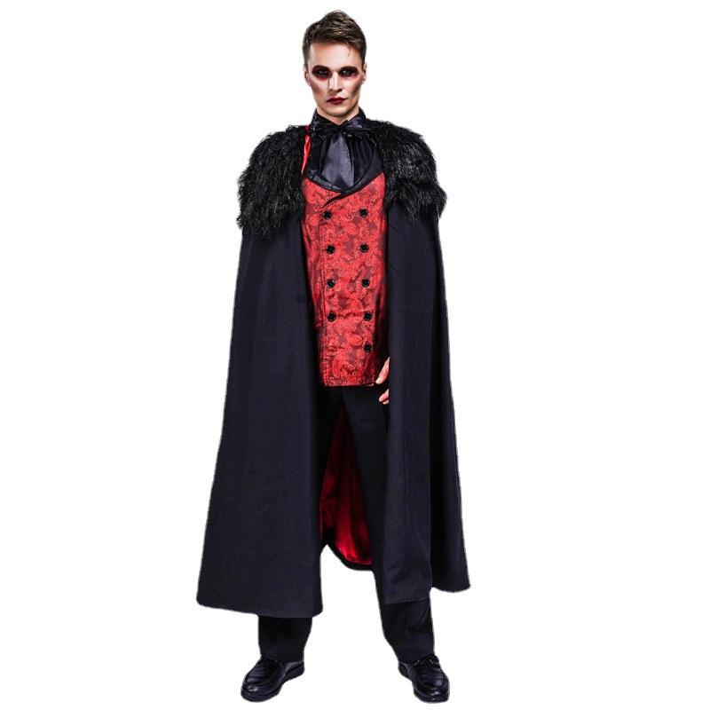 Halloween Horror Male Vampire Costumes, European and American Cosplay Stage Costumes