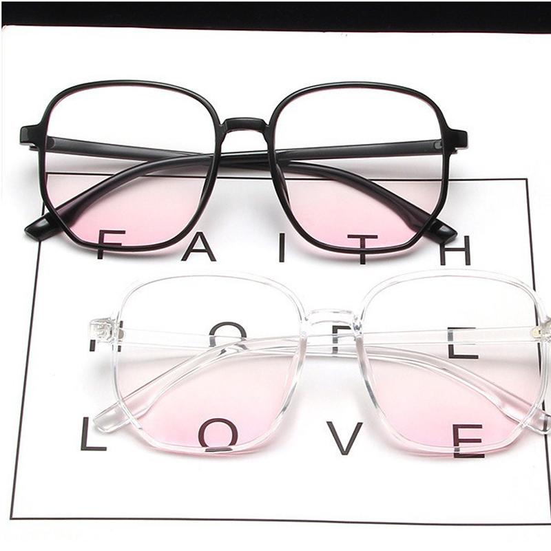 Moisture Resistant UV Large Frame Thin Face Myopia Eyewear Anti Blue Light Glasses Women Powder Blusher Near Sighted