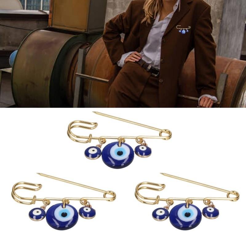 Yutsai Trendy Eye Demon Brooch Alloy Advanced Exaggerated Women Jewelry Accessories Gifts PD2303