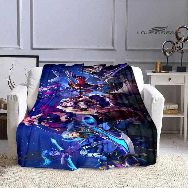 Mobile Legends Bang Bang Cartoon Printed Blankets Fashion Warm Flange Blanket Home Travel Blanket Bed Linings Birthday Gift