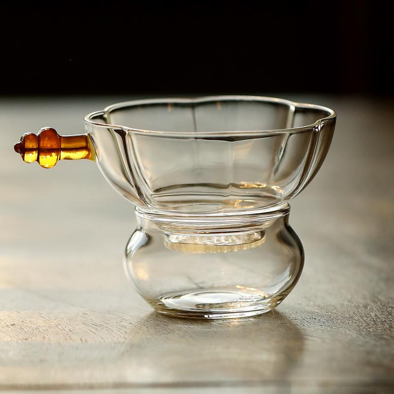 

High Borosilicate Glass Plum Blossom Tea Separator Infusor Creative Tea Strainer Dispenser Tea Making Tea Filter Tea Ceremony