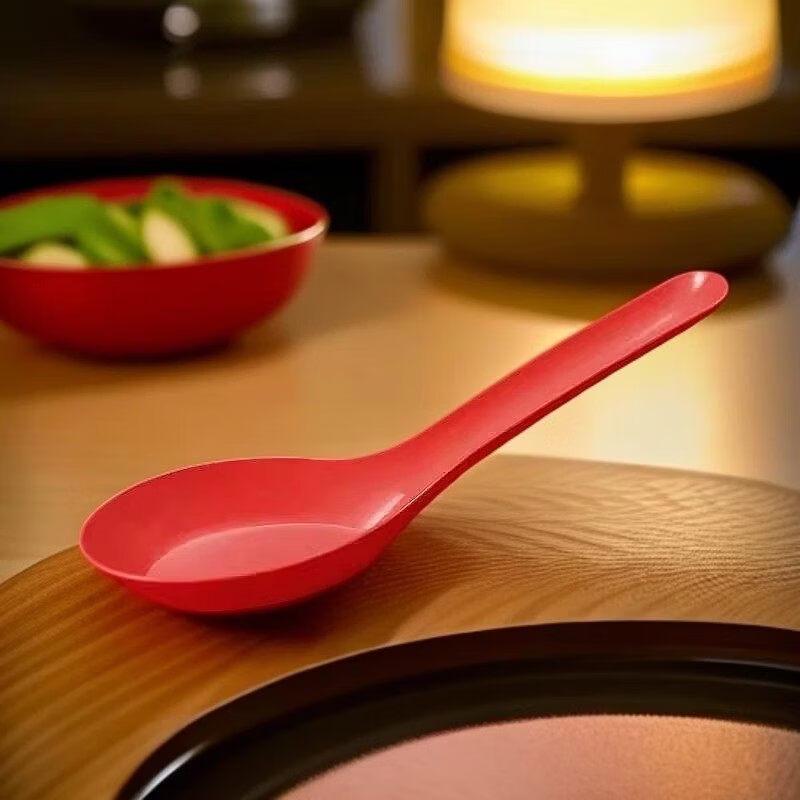 ZISIZ Disposable Red Wedding Spoons