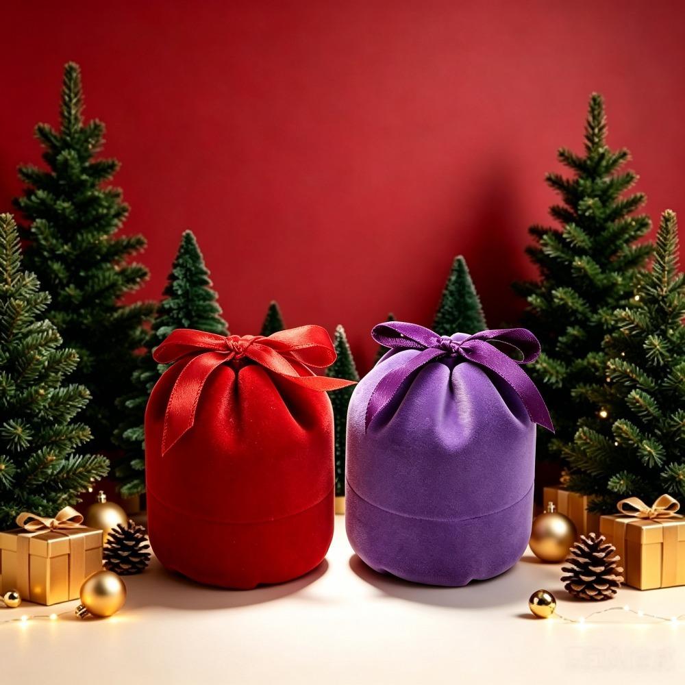 Anti-collision Christmas Jewelry Box Storage Flannel Jewelry Organizer Propose