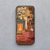 Retro Cartoon Cat Candlelight Illustration Phone Case For iPhone 17 Pro Max 16 15 Pro Plus 14 13 Mini 12 11 XR X 16E 17Air Cover