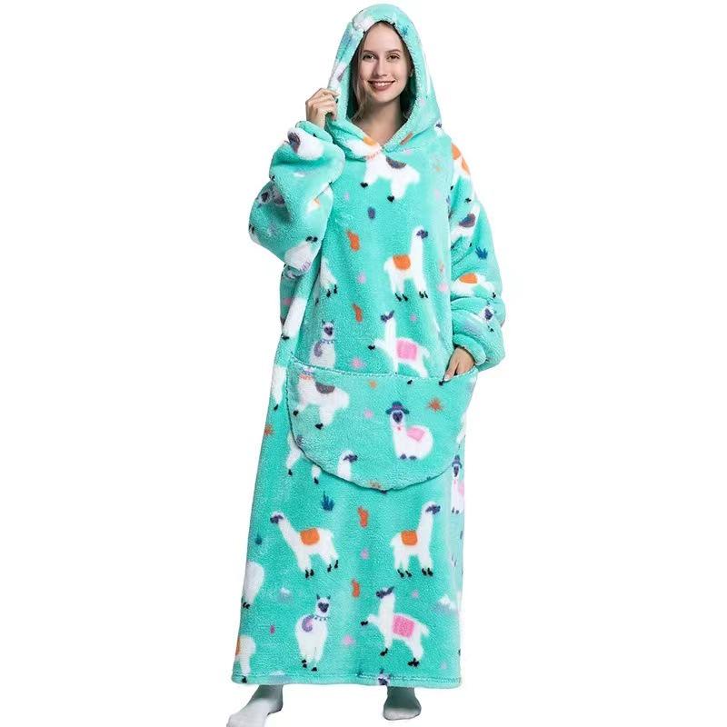 Herbst/Winter Übergröße Kapuzen-Decke - Unisex, Warm, Lockere Passform für Paare