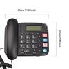 Black Corded Phone with Big Button Desk Landline Phone Telephone Support Hands Free Redial Flash Speed Dial Ring Volume