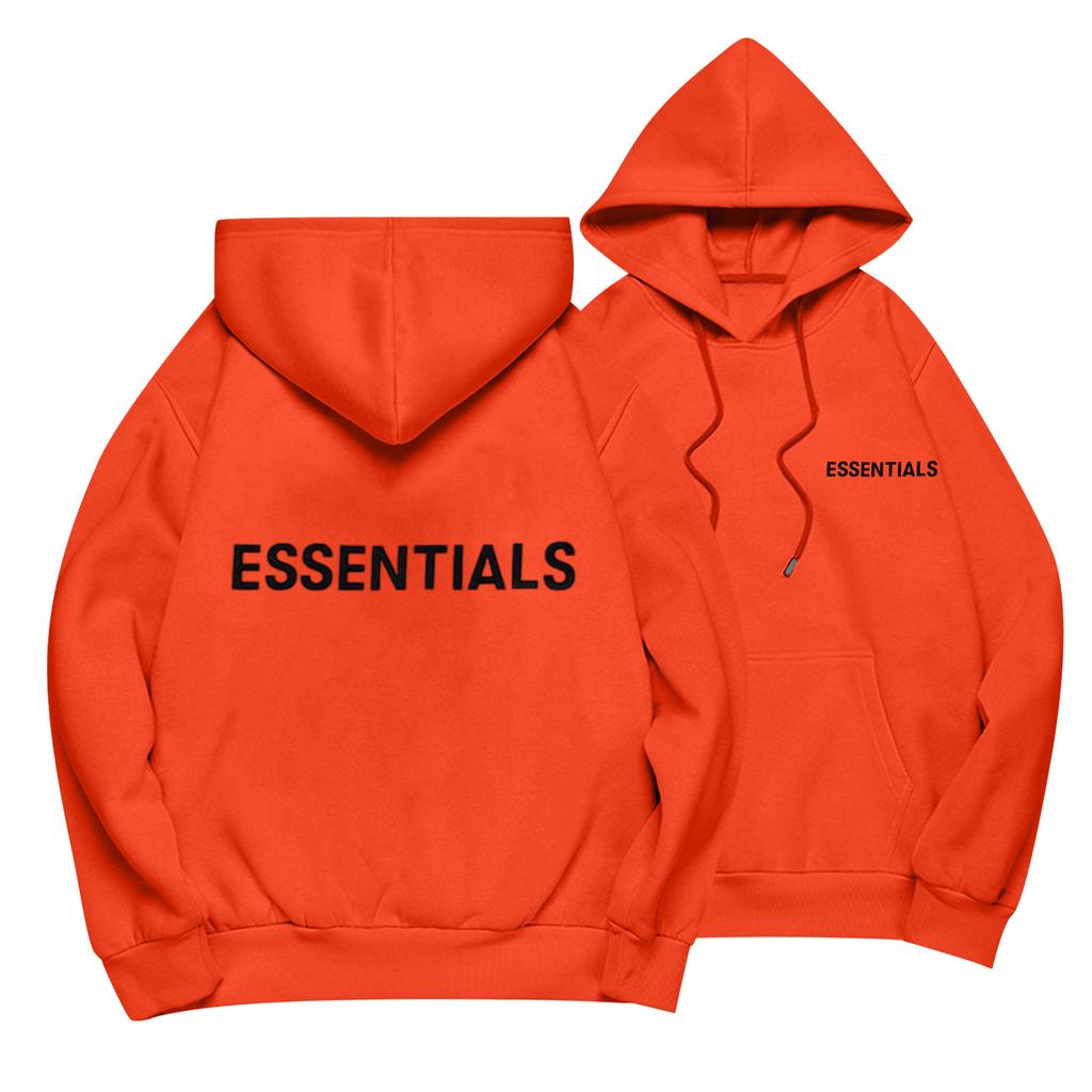 Unisex Loose Casual Letter Print Solid Round Neck Long Sleeve Hooded Sweatshirt