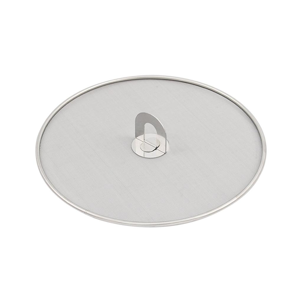 Metal Frying Pan Cover Splatter Screen Kitchen Tool Splatter Screen Spill Proof Kitchen Oil Proofing Lid Splatter Shield