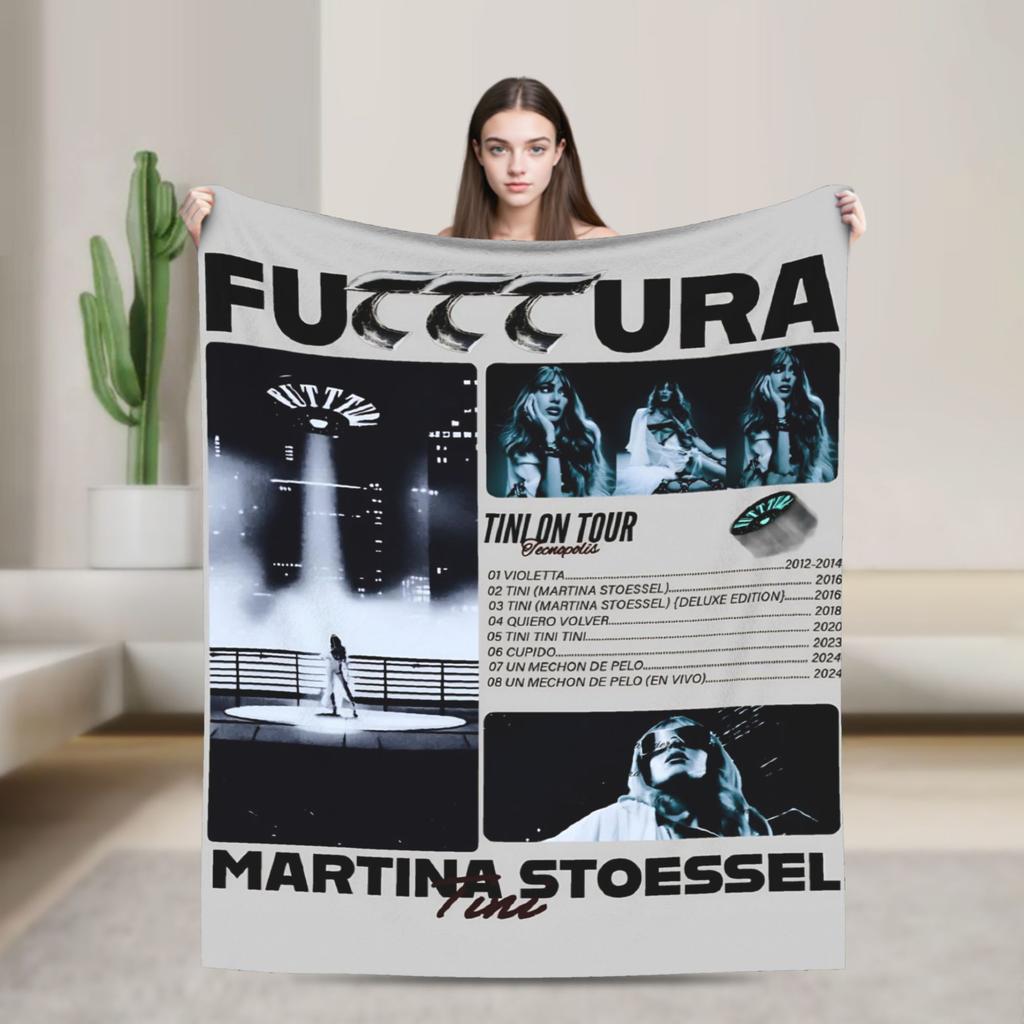 TINI STOESSEL Futtura Tour  Flannel Blanket  Warm Throw Blanket for Home Decor Camping Novelty Bedspread Sofa Bed Cover