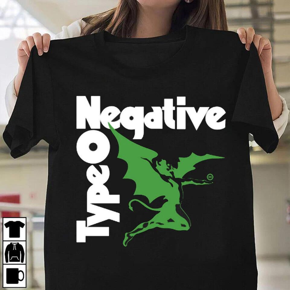 Редкая Хлопковая Футболка с Логотипом Группы Type O Negative Тур Подарок для Фанатов S-5XL Базовая Футболка Унисекс XXXXL