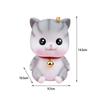Cat Piggy Bank Statue Ornament Container Saving Box Figurine Sculpture for Desktop Bedroom Living Room Decoration Birthday Gift