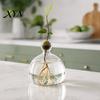 Pflanzenhalter aus Glas Hydroponik-Pflanzen Vase, Transparentes Vermehrungsterrarium, Schreibtisch Dekorative Klare Topf Pflanzgefäß für Zuhause Büro Tischmittelstück