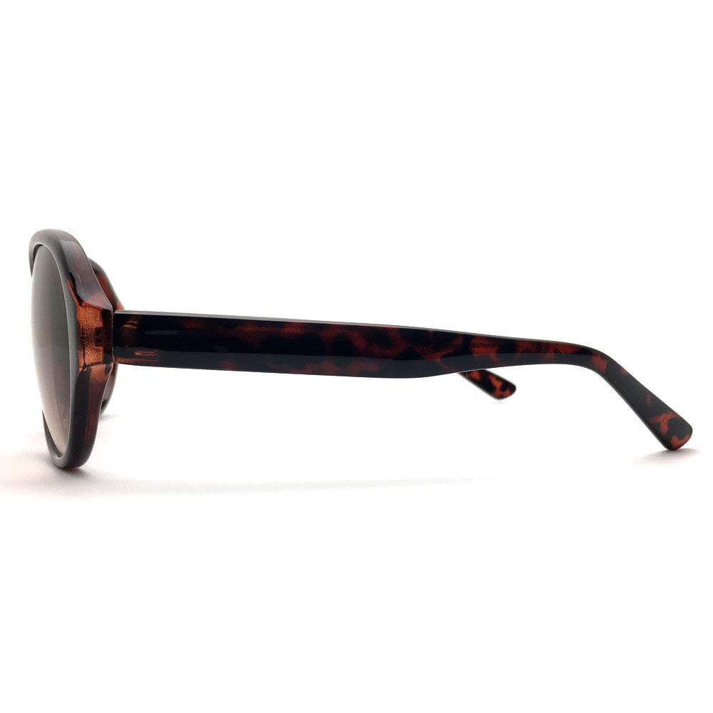 [DESIGN EYEWEAR] GRADATION LENS BUTTERFLY SUNGLASS (Gradient Lens Butterfly Sunglasses) Tortoiseshell x Brown Half