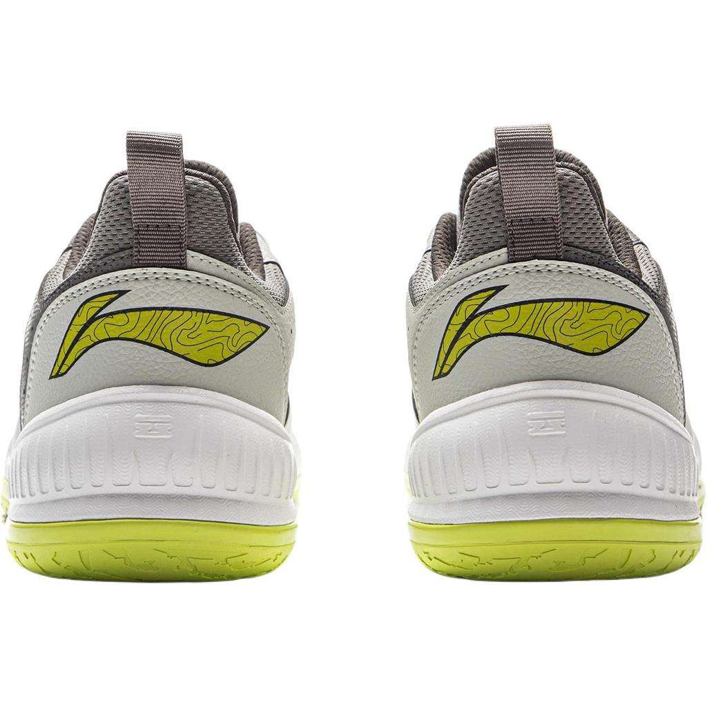 Li Ning Basketball Series Comfortable Versatile Durable Rebound Breathable Support Low Top Kids Basketball Shoes Kids sneaker Gray Green YKBV105-7
