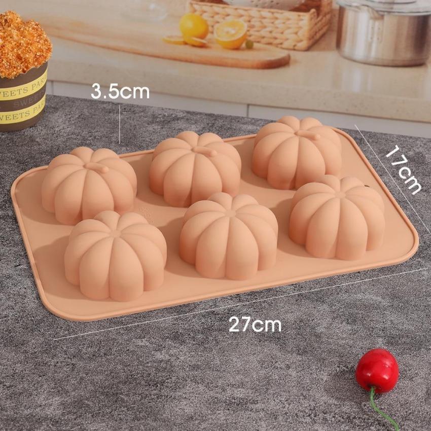 1 Pcs Pumpkin Cake Silicone Mold DIY Pinecone Biscuit Candy Pudding Baking Tool Tree Leaf Candle Soap Mould