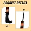 Halloween Witch Leg Props with Ground Yard Stake for Bedrooms, Restaurants Versatile Reusable Scary