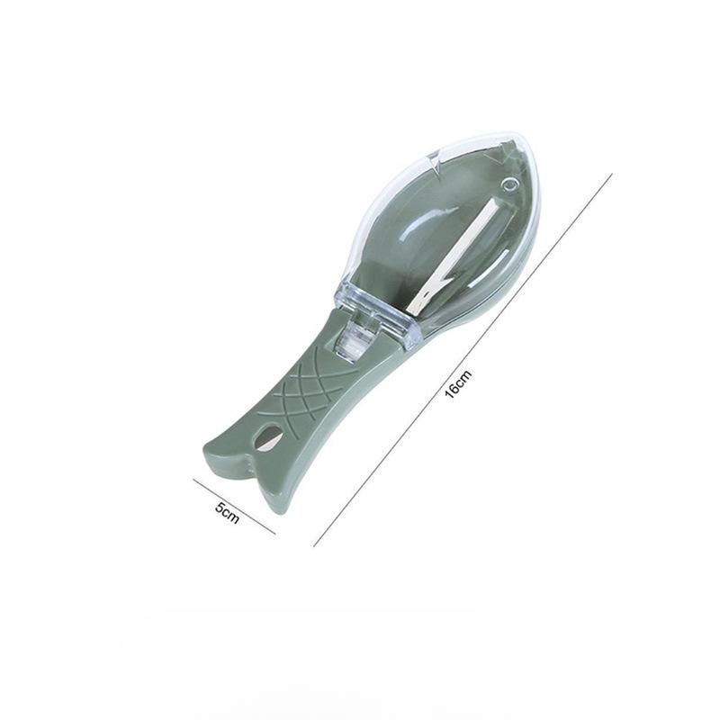 The Fish Scale Scraper with A Lid Thickened Is Suitable for Home Kitchen UseDoes Not Hurt Hands and Is Light and Convenient