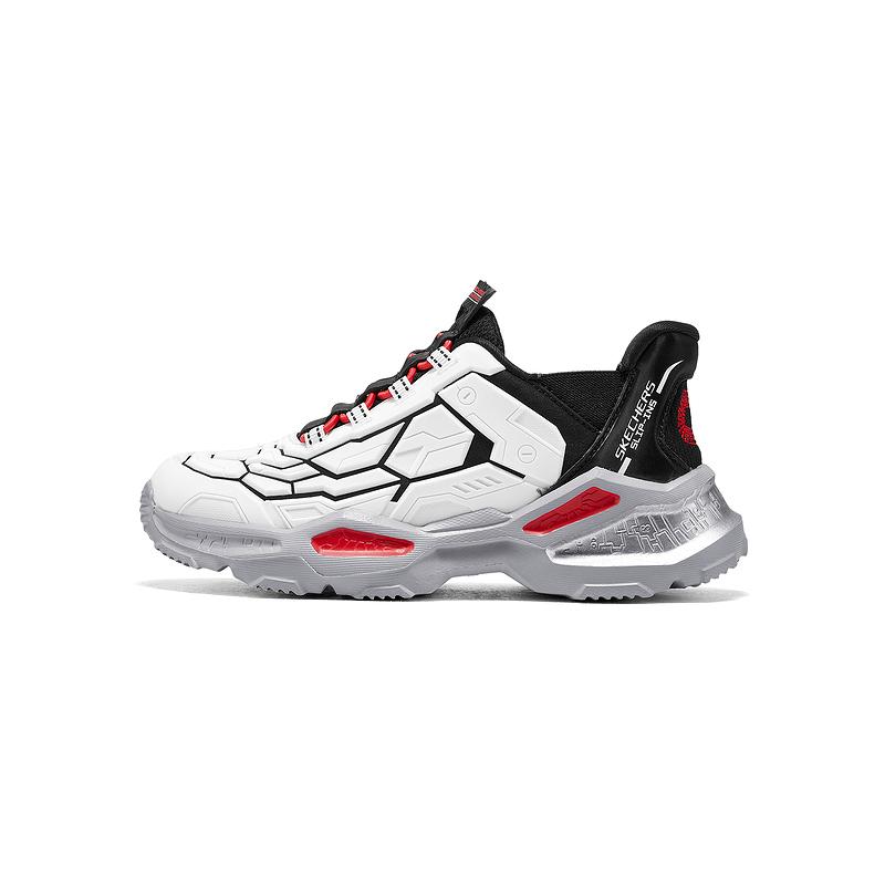 Skechers Kids Slip-Ins Series Comfortable Simple Fashion Trendy Slip-On Shoes Kids Shoes White 403838L-WBKR 27.5