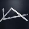 Stainless Steel Metal School Supplies 90 Angle Ruler L Shape Ruler Straight Ruler 90 Degree Ruler