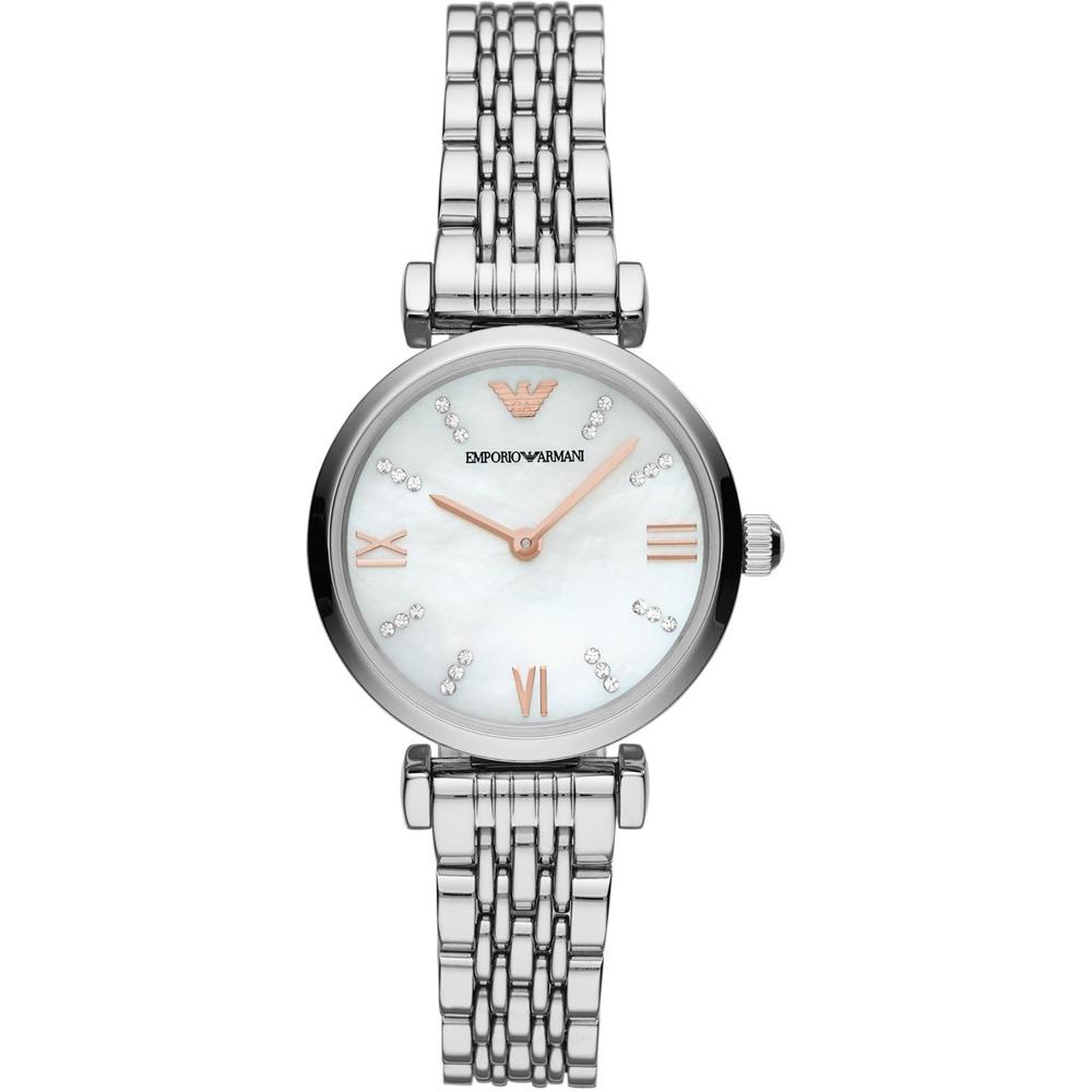 

Emporio Armani Gianni T-Bar Mother of pearl Silver Stainless Steel Bracelet Ladies Quartz Watch AR11204 мать жемчужного