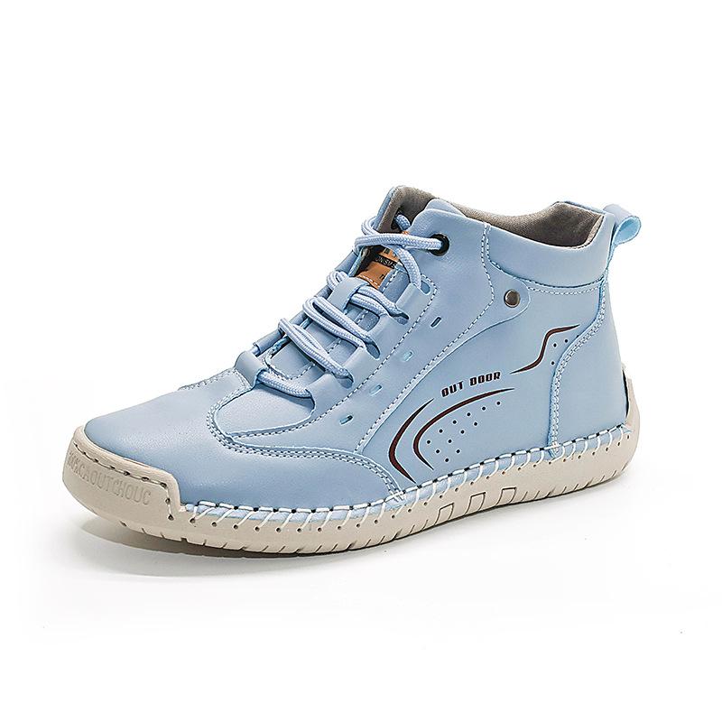 2026 Women's Plus Size Hand-Stitched Martin Ankle Boots - Non-Slip, Soft Sole, Casual Spring Shoes