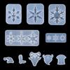 DIY Hanging Crafts Snowflake Resin Molds Epoxy Resin Mold Christmas Gift Silicone Pendant