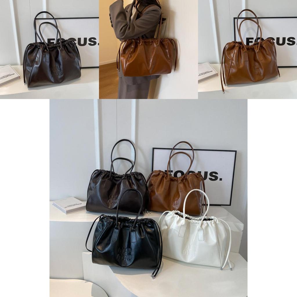 Street Style Womens Tote Bag With Splicing Detail And Single Shoulder Strap