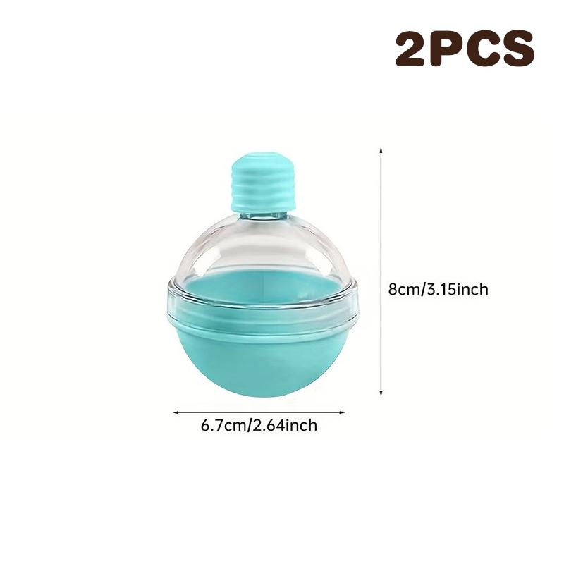 2Pcs Ice Cube Mold Round Ice Hockey Premium Silicone Ice Sphere Molds Seamless 2.5In Ice Balls Kitchen Must-Have For Chilled
