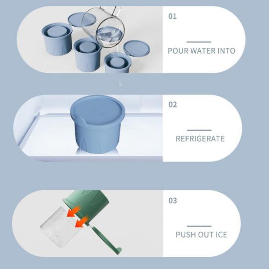 Siliconen Ijsvorm voor 20-40 oz Beker Hol Cilindrisch Ijs