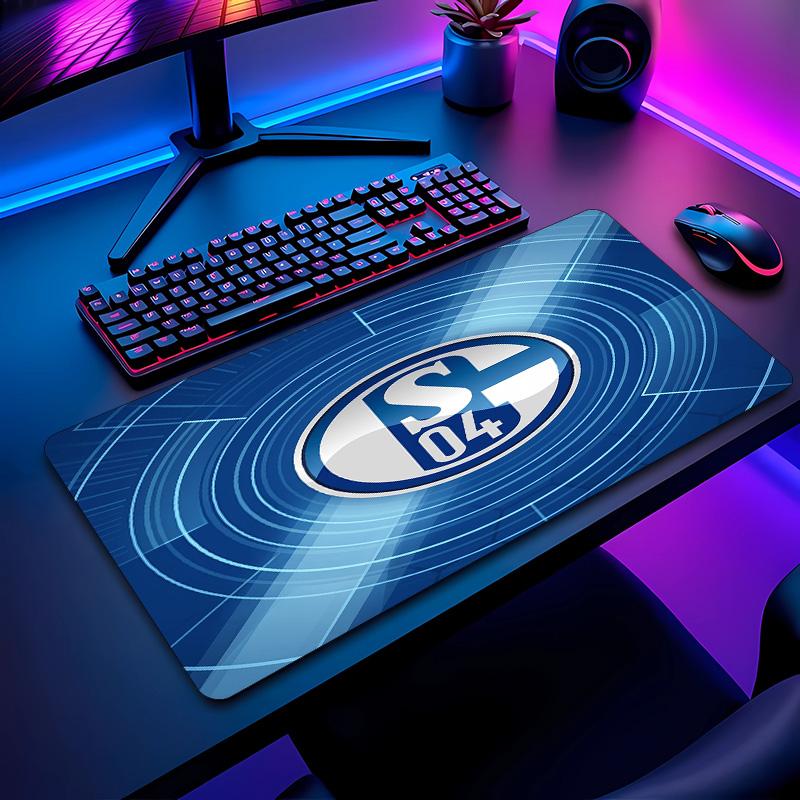 Tappetino per Mouse con Motivo Calcio Schalke 04 Non?Tappetino Mouse da Gioco Antiscivolo con Base in Gomma per Scrivania Ufficio Casa