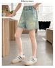 Girls' Denim Shorts Summer Outfit