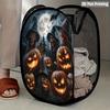 1Pcs Halloween Series 4 Pop-Up Laundry Hamper Expandable Mesh Hamper Basket for Room Bedroom Bathroom Organization Contemporary Storage