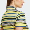Adidas Originals Color Block Slim Fit Single Breasted Button Down Short Sleeve Shirt Women shirts Multicolor JC5333