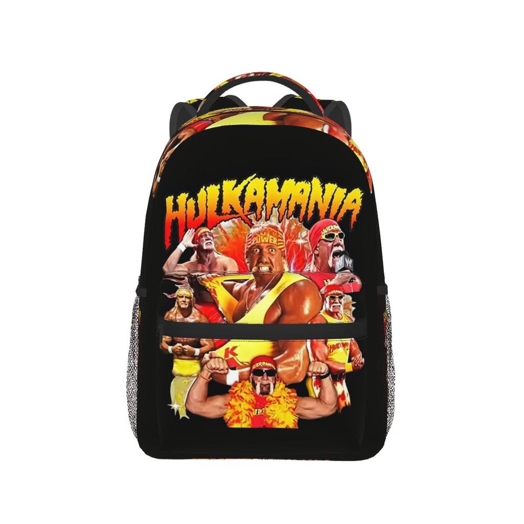 Hulk Hogan Print Backpacks Boys Girls Bookbag Students School Bags Cartoon Kids Rucksack Shoulder Bag Large Capacity