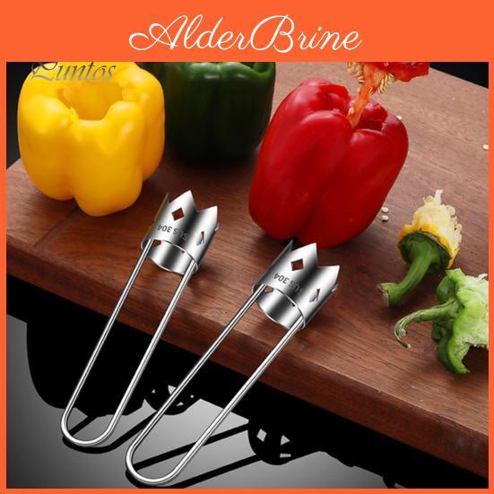 Steel Pepper Stainless Bell 12pcs Corer Remover Tool Quick Core Removal For Vegetables And Fruits Easytouse Red Pepper Corer Cutter Gadget
