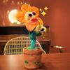 Electric Dancing Sunflower Toy Repeats What You Say Recording Singing Plush Potted Flower Toy Toddlers Educational Interactive Plushie Musical Toy