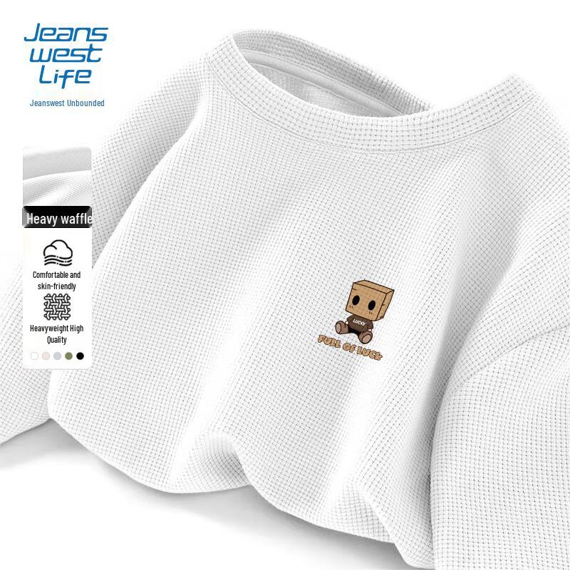 Jeanswest Life Men s Waffle Knit Long Sleeve T-Shirt L