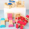 1:12 Model Bedroom Living Room Furniture Wooden Closet Bed Table Micro Landscape Dollhouse Decor Ball Joint Dolls Accs