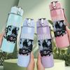 1PC Retro Band Black White Collage Poster Print 750ml Portable Sports Water Bottle Leakproof Gym Outdoor Travel Drink Cup