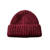 2026 Winter Solid Color Knit Beanie Hat Women Warm Ear-Protective Slimming Face Fit Casual Daily Wear