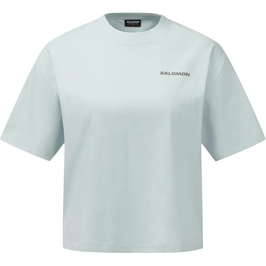 Salomon Loose Fit Round Neck Drop Shoulder Short Sleeve T-Shirt Women tops D00671 S
