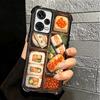 Delicious Sushi Bento Plating Phone Case For Xiaomi Redmi Note 14 15 Pro Plus 13 12 11 11S 11T 10 9S 9 5G Anti-Fall Airabag Cove