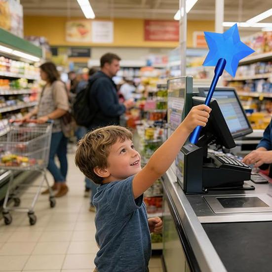 3D Printed Tap to Pay Wand Magical Star Wand Contactless Payment Card Holder Tap-to-Pay Debit Credit Card Wand