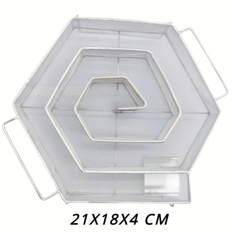 Stainless Steel Smoke Generator Portable Bbq Smoker Net Basket Circle Square Hexagon Shape Grill Prop For Charcoal Storage