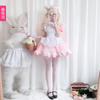 Cat Pink Maid Outfit Japanese Anime Cute Cute Girl Maid Cosplay Maid Dress Princess Dress
