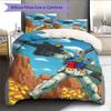 Cool Gundam Pattern Bedding Set 3Pcs Printed Duvet Cover Set Boys Bedroom Bed Set No Sheet No Comforter Core