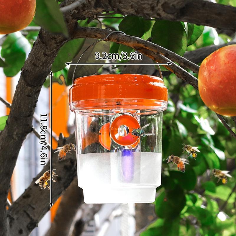 Solar Wespenfalle Fliegenfalle Outdoor Hängender Fliegenfänger Sicher Ungiftig Bienen Fliegen Hornissen Fallen Garten Fruchtfliegenfänger