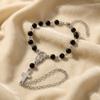 Cross Pendant Christian Jewelry Imitation Pearl Beaded Catholic Prayer Accessory  Spiritual Wear