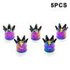 4/5PCS Tire Valve Stem Caps Anodized Aluminum Wheel Valve Covers Accessories Universal Cars SUVs Bikes Trucks And Motorcycles·