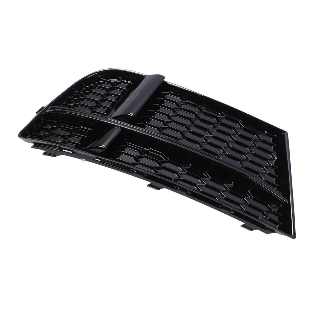 Front Bumper Fog Light Grille Glossy Black Side Bumper Fog Lamp Cooling Air Grill for A3 8v Sedan